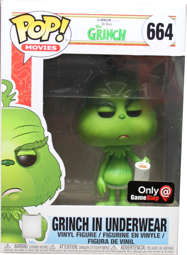 Funko Pop! outlet Grinch in Underwear GameStop Exclusive