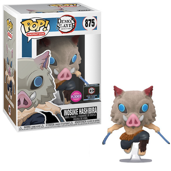 Inosuke Hashibira #875 - Demon Slayer Funko Pop! Animation [Flocked Chalice Exclusive]