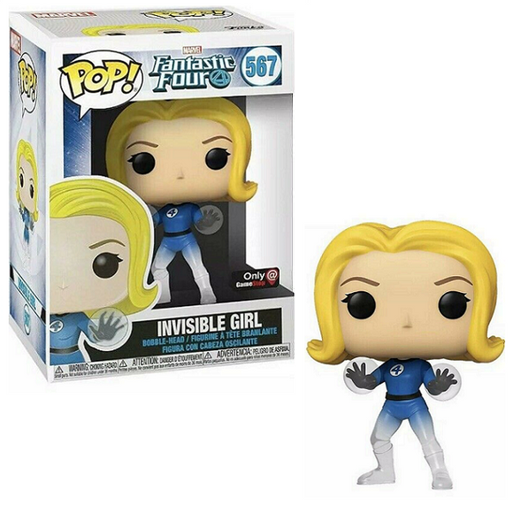 Invisible Girl #567 – Fantastic Four Funko Pop! [Translucent Game Stop Exclusive]