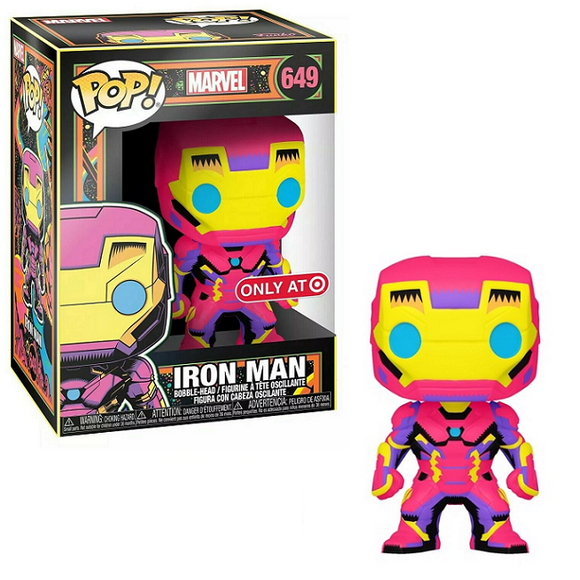 Iron Man #649 - Marvel Funko Pop! [Black Light Target Exclusive] [Minor Box Damage]