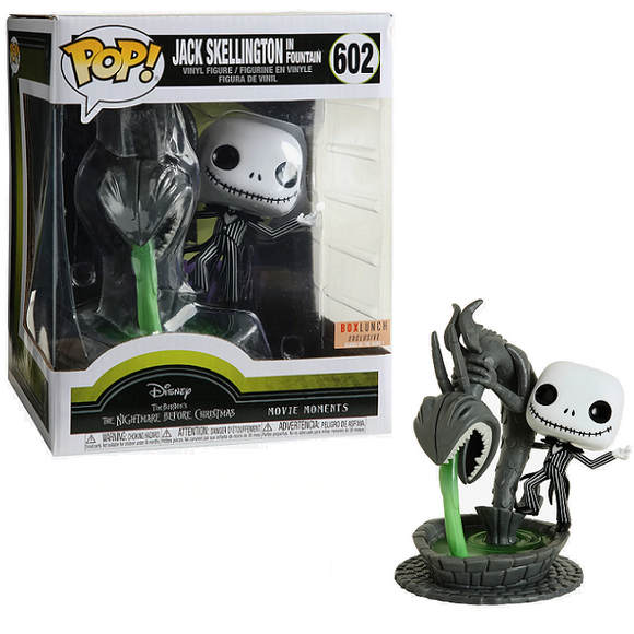 Jack Skellington In Fountain #602 - Night Before Christmas Funko Pop! [GitD Box Lunch Exclusive]