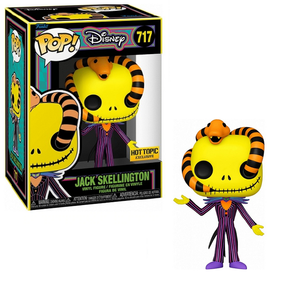 Jack Skellington #717 - Nightmare Before Christmas Funko Pop! [Blacklight Hot Topic Exclusive]