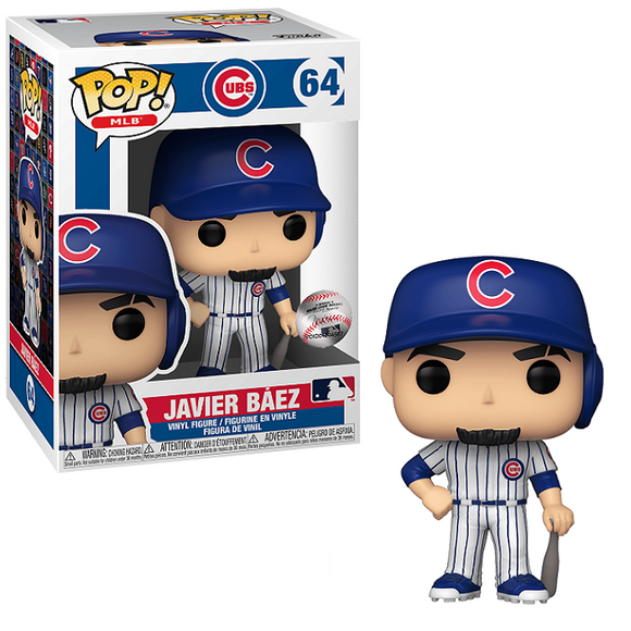 Javier Baez #64 – Chicago Cubs Funko Pop! MBL [Home Uniform]