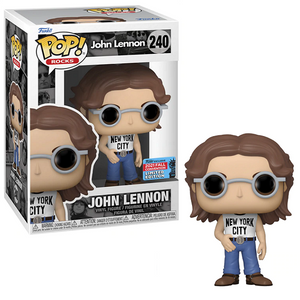 John Lennon #240 - John Lennon Funko Pop! Rocks [NYCC Shirt] [2021 Fall Convention Limited Edition]