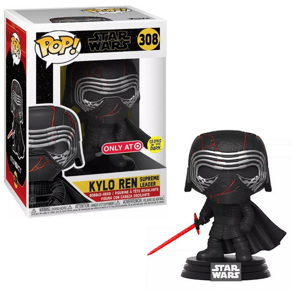 Kylo Ren Supreme Leader #308 - Star Wars Funko Pop! [GITD Target Exclusive]