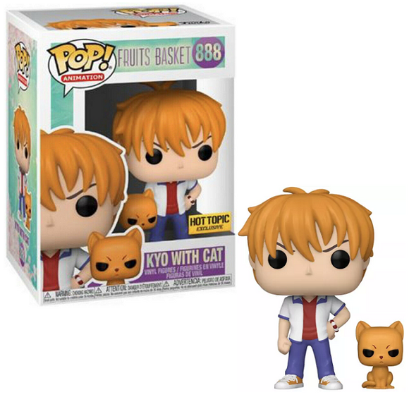 Kyo With Cat #888 - Fruits Basket Funko Pop! Animation [Hot Topic Exclusive]