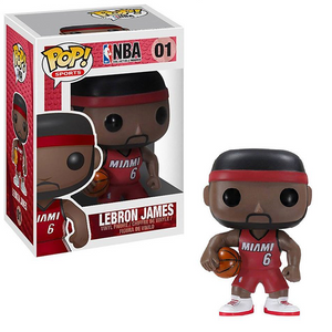 LeBron James #01 - Miami Heat Funko Pop! Sports [Red Uniform]