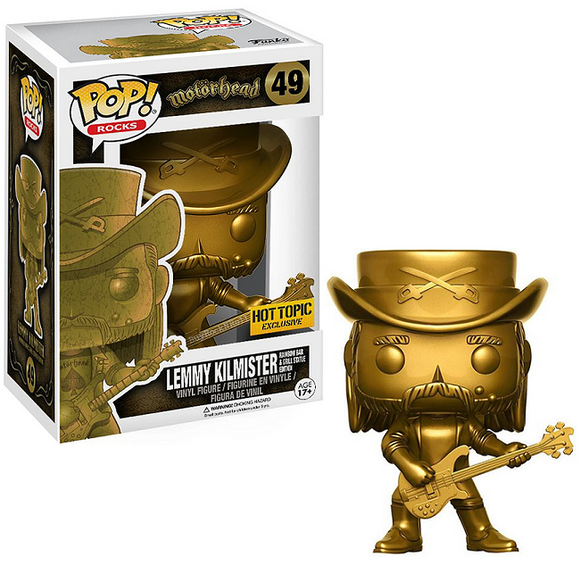 Lemmy Kilmister #49 – Motorhead Funko Pop! Rocks [Gold HotTopic Exclusive]