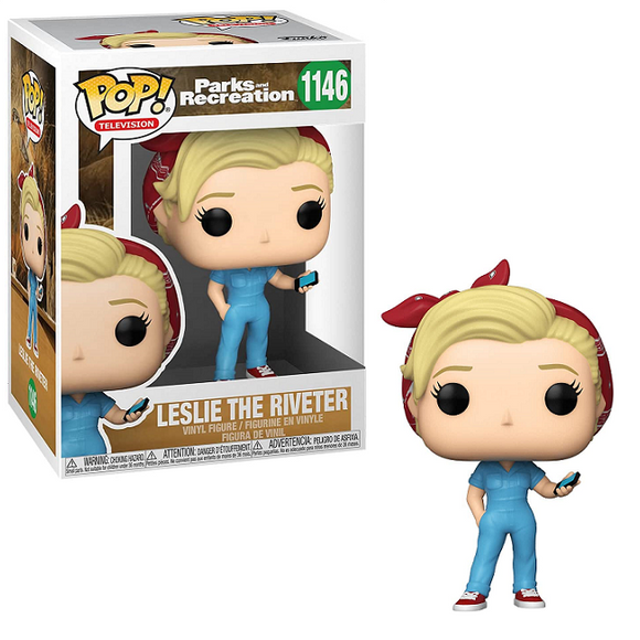 Leslie the Riveter 1146 Parks Recreation Funko Pop TV A1 Swag