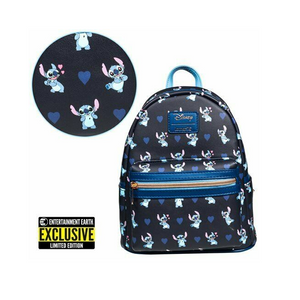 Lilo & Stitch - Stitch Hearts LoungeFly Mini-Backpack [EE Exclusive]