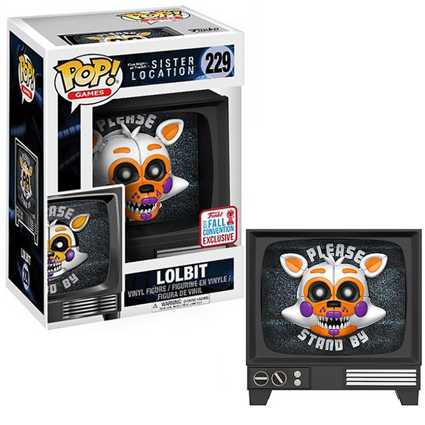 Funko POP! Games Five Nights at Freddy's Sister Location LOLBIT 2017 NYCC  Fall Convention Exclusive # 229 Vinyl Figure 
