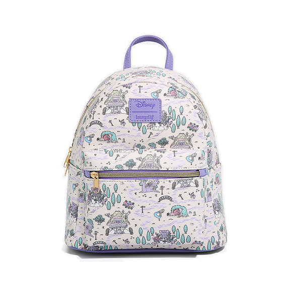 Loungefly Disney Alice In Wonderland Pastel Map Mini Backpack