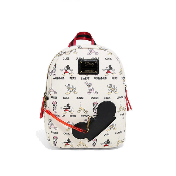 Loungefly Disney Mickey & Friends Workout Mini Backpack