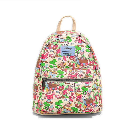 Loungefly Disney Snow White And The Seven Dwarfs Pastel Dwarfs Mini Backpack