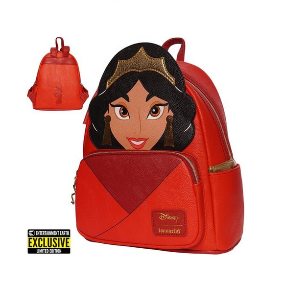 Loungefly Aladdin Princess Jasmine Red Outfit Cosplay Mini Backpack E A1 Swag