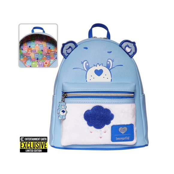 Loungefly Care Bears Grumpy Bear Flocked Mini-Backpack [EE Exclusive]