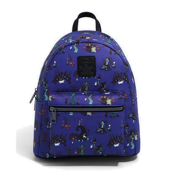 Loungefly Disney The Nightmare Before Christmas Halloween Town Icons Mini Backpack