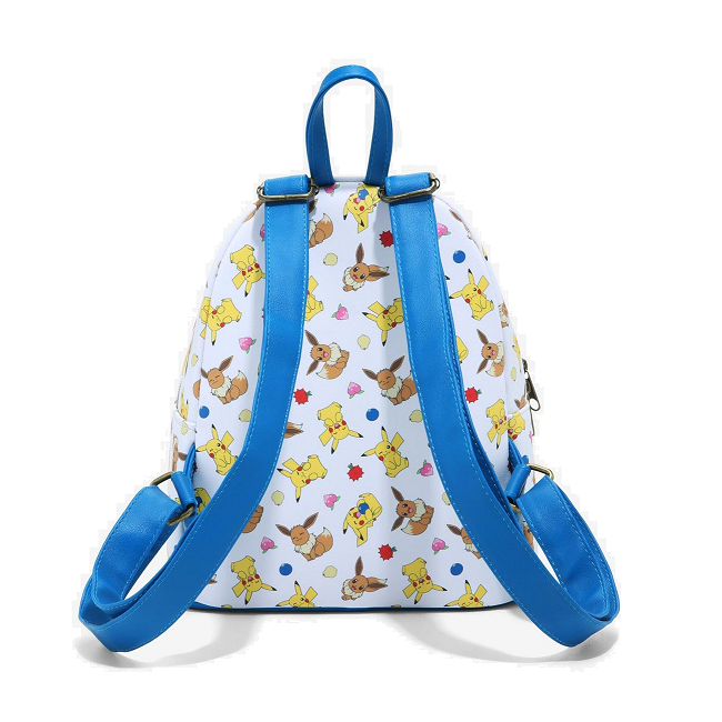 Pokemon Pikachu All Over Print Blue Mini Backpack By Loungefly!