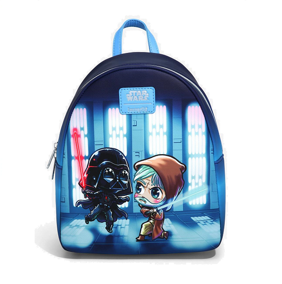 Loungefly Star Wars Obi-Wan Vs. Darth Vader Chibi Characters Mini Backpack