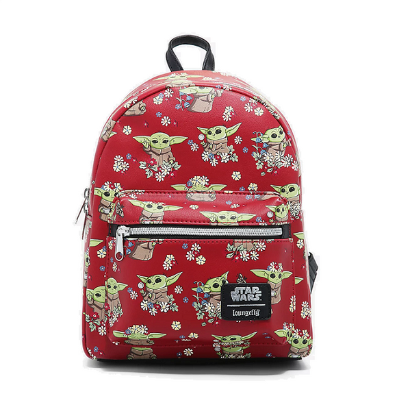 Loungefly Star Wars The Mandalorian The Child Floral Mini Backpack