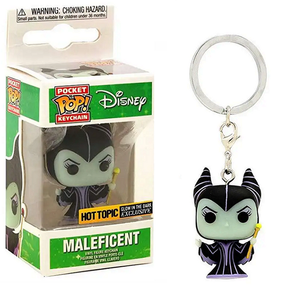 Maleficent - Disney Sleeping Beauty Funko Pocket Pop! Keychain [Gitd Hot Topic Exclusive]