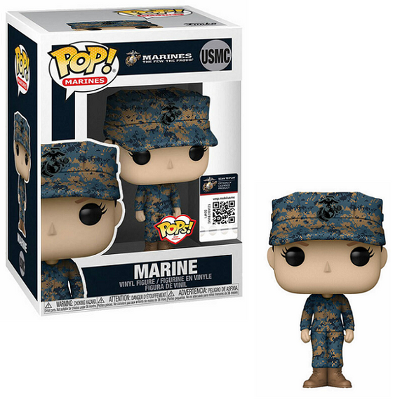 Marine Female #USMC - Marines Funko Pop! Marines [Caucasian Cammies]