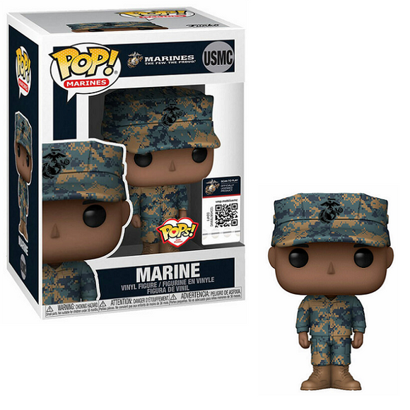Marine Male #USMC - Marines Funko Pop! Marines [African American Cammies]