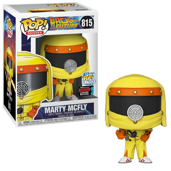 Marty McFly #815 - Back to the Future Funko Pop! Movies [Radiation Suit] [2019 Fall Convention Exclusive]