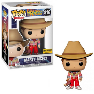 Marty McFly #816 - Back To The Future Funko Pop! Movies [Cowboy] [Hot Topic Exclusive]