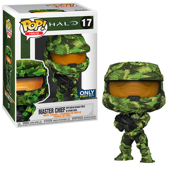 Master Chief With MA40 Assault Rifle In Hydro Deco #17 - Halo Funko Pop! Halo [Best Buy Exclusive]