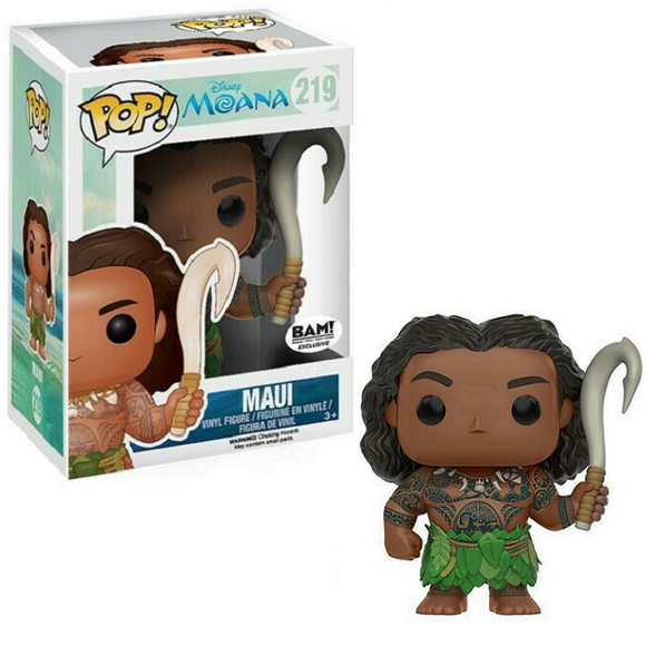 Maui #219 – Moana Funko Pop! [BAM! Exclusive] [Box Damage]