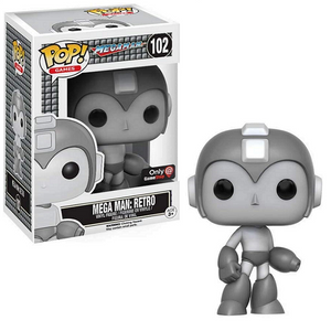 Mega Man Retro #102 - Mega Man Funko Pop! Games [B&W GameStop Exclusive]