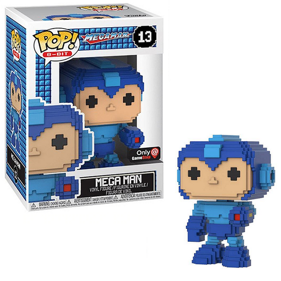 Mega Man #13 - Mega Man Funko Pop! 8-Bit [Blue GameStop Exclusive]