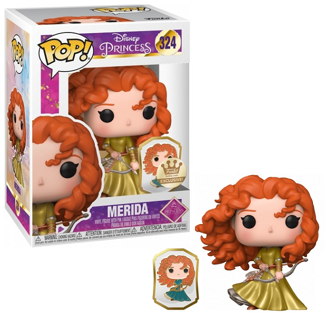 Merida #324 - Ultimate Princess Funko Pop! [With Pin Funko Exclusive ...