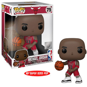Michael Jordan #75 - Chicago Bulls Funko Pop! Basketball [10-Inch Red Jersey]
