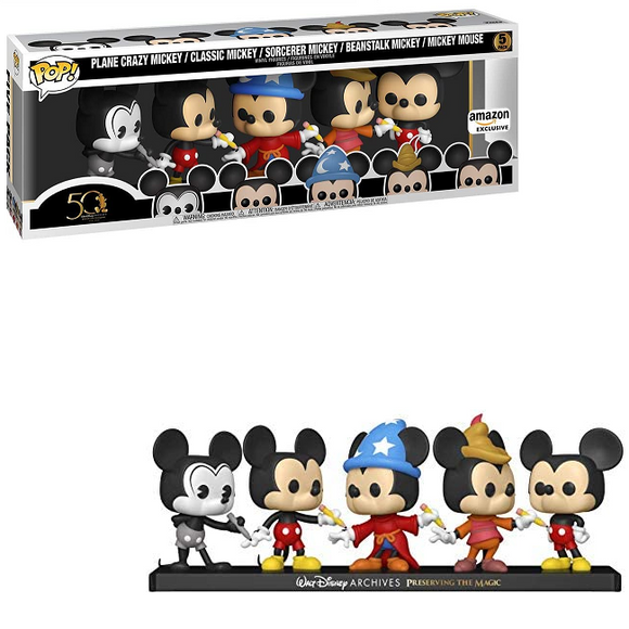 Mickey Mouse - Disney Archives Funko Pop! [Amazon Exclusive 5-Pack]