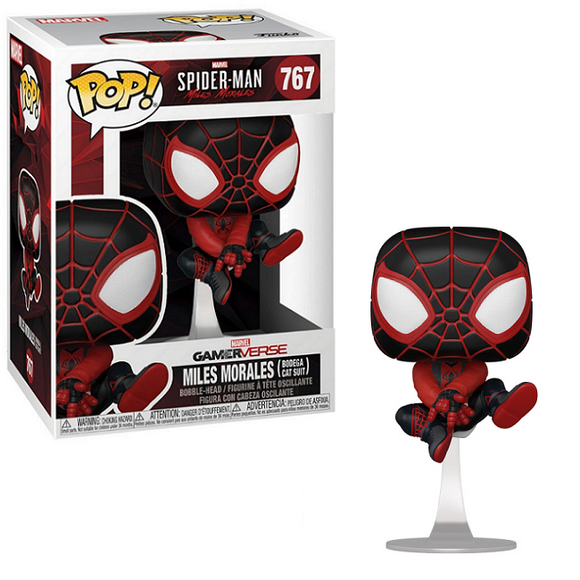 Miles Morales #767 - Spider-Man Miles Morales Gamerverse Funko Pop! [Bodega Cat Suit]