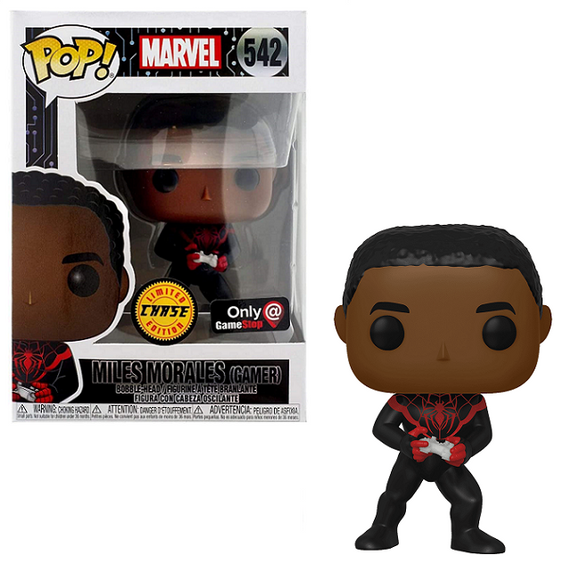 Miles Morales Gamer #542 - Marvel Funko Pop! [Game Stop Exclusive Chase]