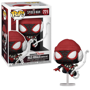 Funko Marvel Spider-Man: Miles Morales Pop! Gamerverse Miles Morales  (Winter Suit) Vinyl Bobble-Head Hot Topic Exclusive