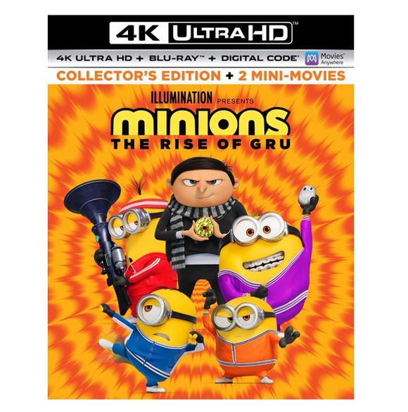 Minions The Rise of Gru [4K Ultra HD Blu-ray/Blu-ray] [2022] [No Digital Copy]
