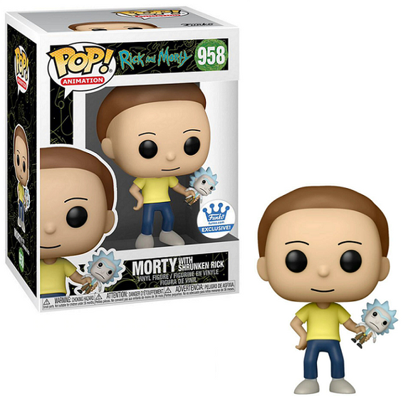 Morty with Shrunken Rick #958 – Rick and Morty Funko Pop! Animation [Funko Exclusive]