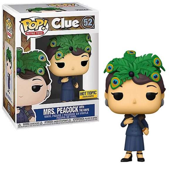 Mrs Peacock With The Knife #52 - Clue Funko Pop! Retro Toys [Hot Topic Exclusive]