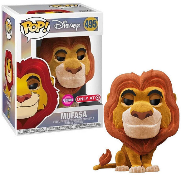 Mufasa #495 - Disney Funko Pop! [Flocked Target Exclusive]
