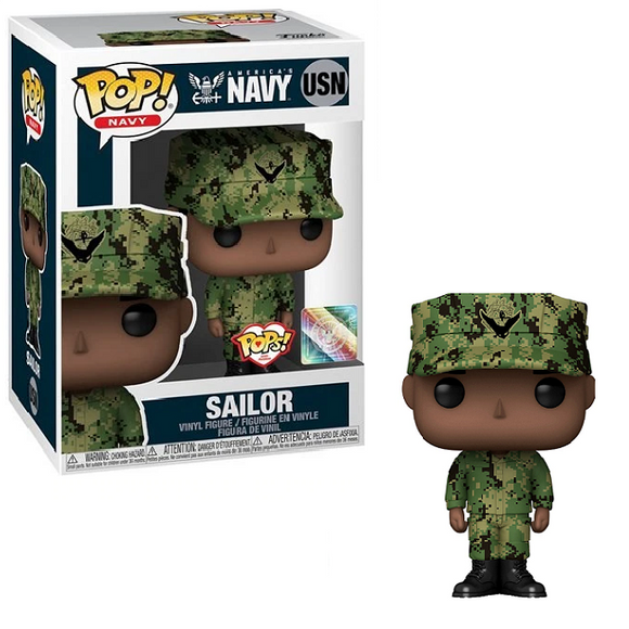 Navy Sailor Male #USN - Military Pop! Navy [African American Cammo]