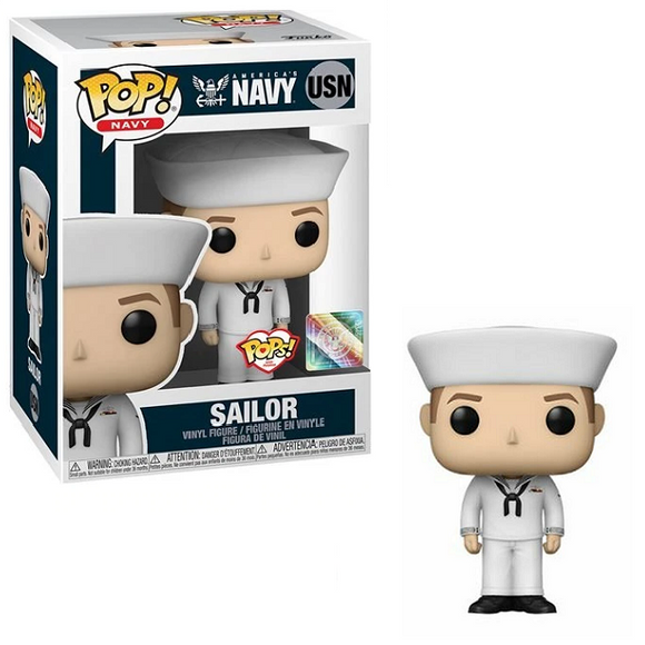 Navy Sailor Male #USN - Military Funko Pop! Navy [Caucasian Service Dress White]