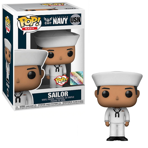 Navy Sailor Male #USN - Military Funko Pop! Navy [Hispanic Service Dress White Uniform]