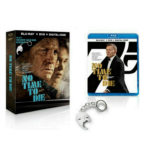 No Time to Die [Blu-ray/DVD] [2021] [WalMart Exclusive w/ Keychain]