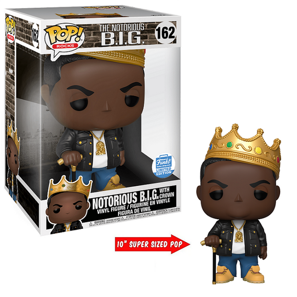 Notorious BIG with Crown #162 – Notorious BIG Pop! Rocks [10-Inch Funko Limited Edition]