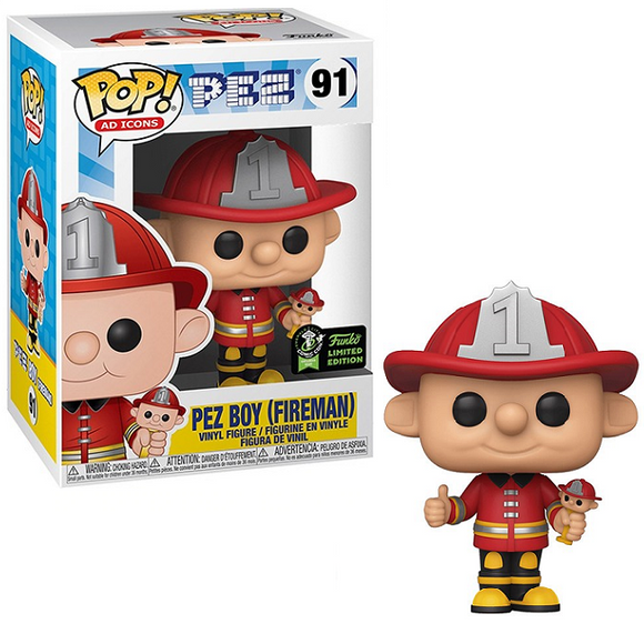 PEZ Boy [Fireman] #91 - PEZ Funko Pop! Ad Icons [2020 Spring Convention Exclusive]