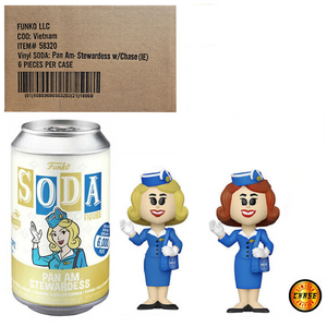 Pan Am Stewardess – Funko Soda [International Factory Sealed Case (6) w/Chase]